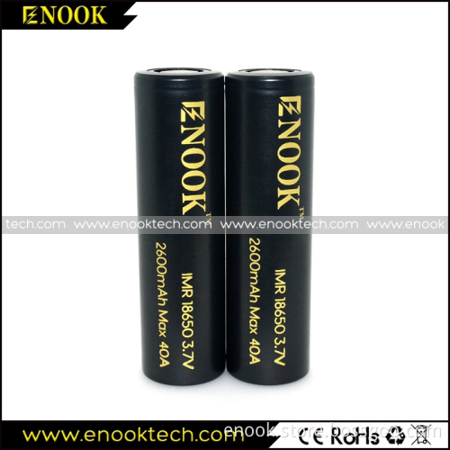 2017 High Discharge ENOOK 18650 2600mAh 40A